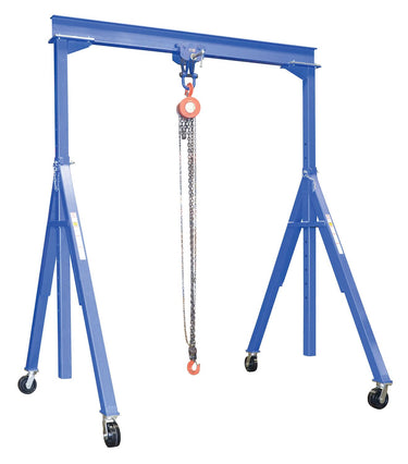 Adjustable 6,000 Cap Steel Gantry Crane w/ Length/Height: 10'/8